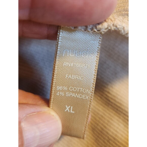 Nuuds Women's Size Large Sand Essential Ribbed Tank Top Cotton/Stretch - Picture 6 of 8